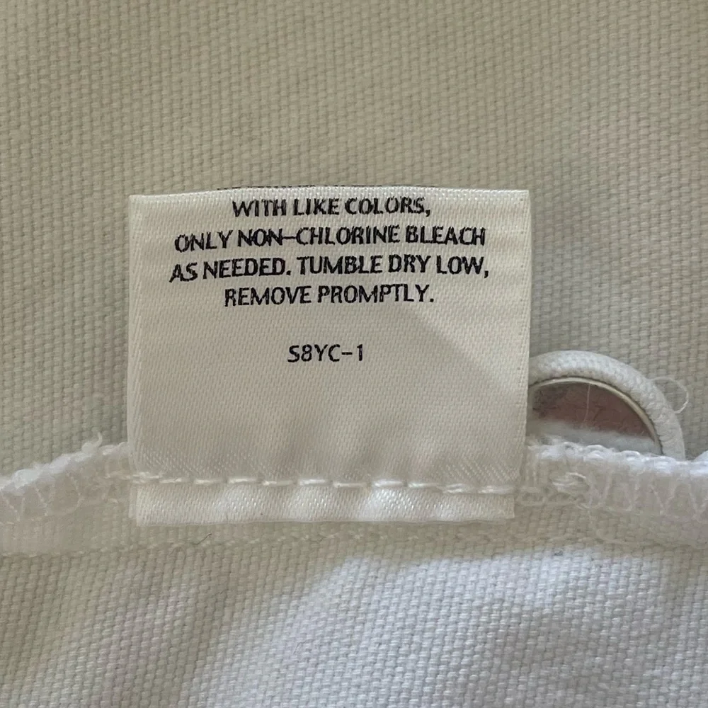 Eileen Fisher White Organic Cotton Canvas Jacket Blazer S EUC - Picture 11 of 16